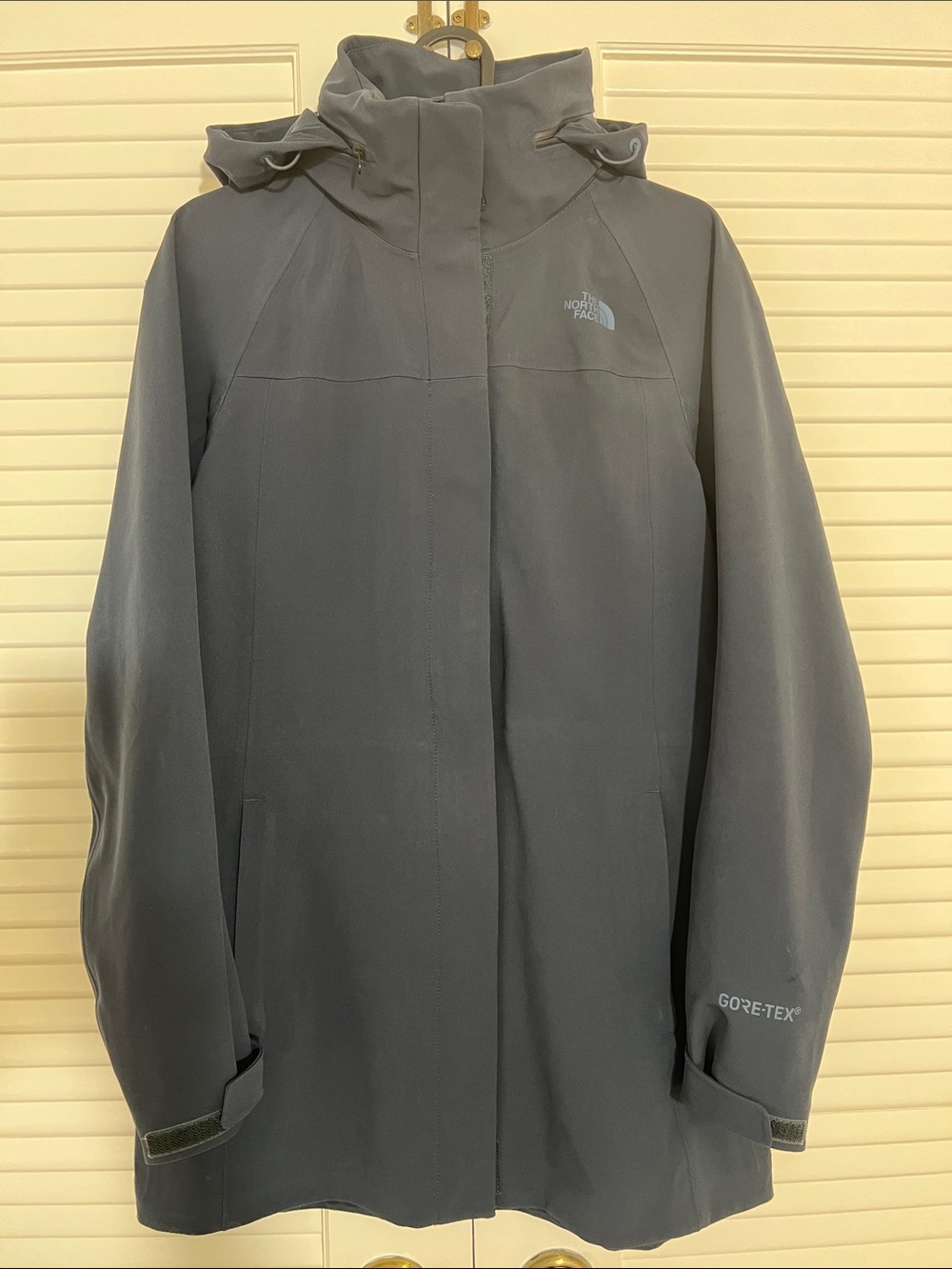 The North Face Navy Women's Gore-Tex Hooded  Coat XS